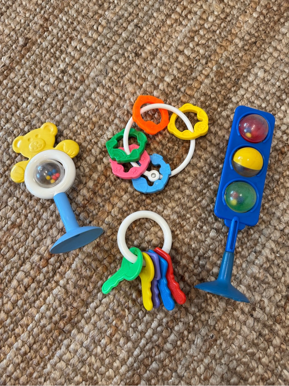 Colorful Baby Rattle and Teether Toy Set - Multi-Color